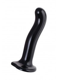 Черный стимулятор для пар P G-Spot Dildo Size M - 18 см. - Strap-on-me - в Грозном купить с доставкой