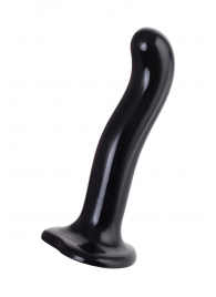 Черный стимулятор для пар P G-Spot Dildo Size L - 19 см. - Strap-on-me - в Грозном купить с доставкой