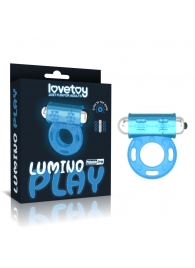Голубое, светящееся в темноте эрекционное виброкольцо Lumino Play Vibrating Penis Ring - Lovetoy - в Грозном купить с доставкой