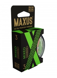 Презервативы в пластиковом кейсе MAXUS AIR Mixed - 3 шт. - Maxus - купить с доставкой в Грозном