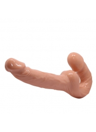 Телесный безремневой страпон Ultra Passionate Harness - Baile - купить с доставкой в Грозном