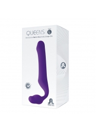 Фиолетовый безремневой страпон Queens L - Adrien Lastic - купить с доставкой в Грозном