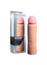 Телесная фаллическая насадка на пенис Magnum Xtender - 23 см. - Blush Novelties - в Грозном купить с доставкой