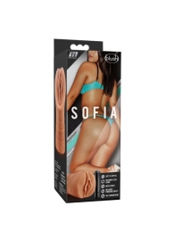 Мастурбатор-вагина цвета карамели Sofia с вибрацией - Blush Novelties - в Грозном купить с доставкой