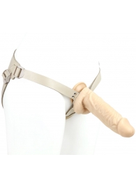 Телесный поясной фаллоимитатор - 22 см. - LOVETOY (А-Полимер) - купить с доставкой в Грозном