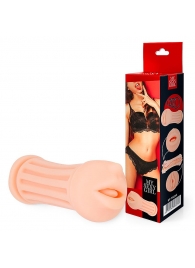 Двусторонний мастурбатор - ротик и вагина - Bior toys - в Грозном купить с доставкой