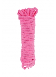 Розовая веревка для связывания Sweet Caress Rope - 10 метров - Sweet Caress - купить с доставкой в Грозном