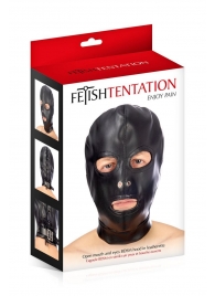Маска-шлем с прорезями для глаз и рта - Fetish Tentation - купить с доставкой в Грозном