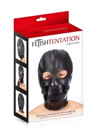 Маска-шлем с прорезями для глаз и регулируемым кляпом - Fetish Tentation - купить с доставкой в Грозном