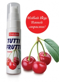 Гель-смазка Tutti-frutti с вишнёвым вкусом - 30 гр. - Биоритм - купить с доставкой в Грозном