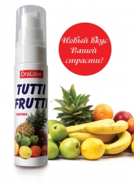 Гель-смазка Tutti-frutti со вкусом тропических фруктов - 30 гр. - Биоритм - купить с доставкой в Грозном