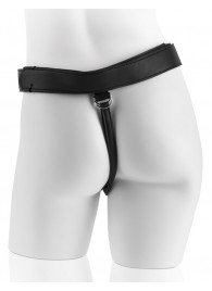 Страпон с телесной насадкой 7  Uncut with Strap on Harness - 18 см. - Pipedream - купить с доставкой в Грозном