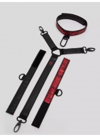 Ошейник с наручниками Reversible Faux Leather Collar and Wrist - Fifty Shades of Grey - купить с доставкой в Грозном
