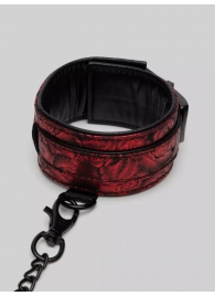 Красно-черные оковы Reversible Faux Leather Ankle Cuffs - Fifty Shades of Grey - купить с доставкой в Грозном