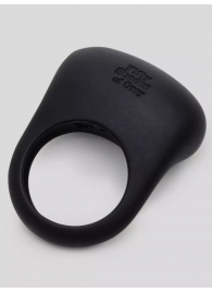 Черное эрекционное виброкольцо Sensation Rechargeable Vibrating Love Ring - Fifty Shades of Grey - в Грозном купить с доставкой