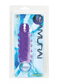 Закрытая фиолетовая насадка с пупырышками SAMURAI PENIS SLEEVE PURPLE - 14,5 см. - NMC - в Грозном купить с доставкой