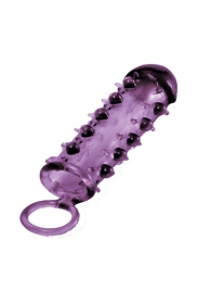 Закрытая фиолетовая насадка с пупырышками SAMURAI PENIS SLEEVE PURPLE - 14,5 см. - NMC - в Грозном купить с доставкой