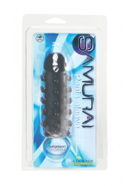 Дымчатая стимулирующая насадка с закрытой головкой SAMURAI PENIS SLEEVE BLACK - 14,5 см. - NMC - в Грозном купить с доставкой