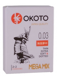 Набор из 4 презервативов OKOTO MegaMIX - Sitabella - купить с доставкой в Грозном