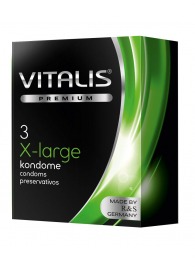 Презервативы увеличенного размера VITALIS PREMIUM x-large - 3 шт. - Vitalis - купить с доставкой в Грозном