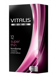 Ультратонкие презервативы VITALIS PREMIUM super thin - 12 шт. - Vitalis - купить с доставкой в Грозном
