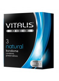Классические презервативы VITALIS PREMIUM natural - 3 шт. - Vitalis - купить с доставкой в Грозном
