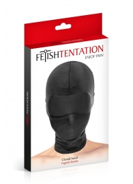 Сплошная маска-шлем с имитацией повязки для глаз - Fetish Tentation - купить с доставкой в Грозном