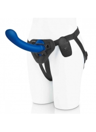 Синяя насадка Remote Control P-Spot G-Spot с черными трусиками - 20 см. - Pegasus - купить с доставкой в Грозном