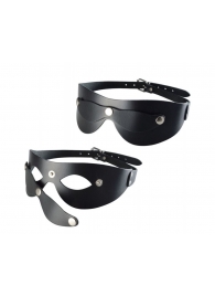 Черная кожаная маска  Новичок - Sitabella - купить с доставкой в Грозном