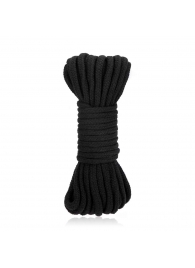Черная хлопковая веревка для связывания Bondage Rope - 10 м. - Lux Fetish - купить с доставкой в Грозном