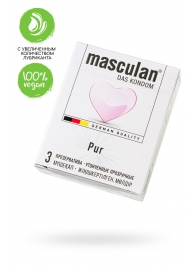 Супертонкие презервативы Masculan Pur - 3 шт. - Masculan - купить с доставкой в Грозном