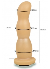 Телесная рельефная насадка Harness - 15,9 см. - LOVETOY (А-Полимер) - купить с доставкой в Грозном