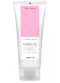 Смазка на водной основе Mixgliss Sweet с ароматом бабл-гам - 70 мл. - Mixgliss - купить с доставкой в Грозном