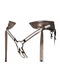 Бронзовый пояс для насадок Desirous Harness - Strap-on-me - купить с доставкой в Грозном