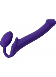 Фиолетовый безремневой страпон Silicone Bendable Strap-On - size M - Strap-on-me - купить с доставкой в Грозном