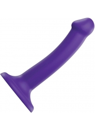 Фиолетовый фаллоимитатор-насадка Strap-On-Me Dildo Dual Density size S - 17 см. - Strap-on-me - купить с доставкой в Грозном