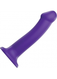 Фиолетовый фаллоимитатор-насадка Strap-On-Me Dildo Dual Density size L - 19 см. - Strap-on-me - купить с доставкой в Грозном