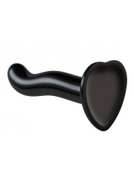 Черный фаллоимитатор-насадка Strap-On-Me P G spot Dildo size S - 16,4 см. - Strap-on-me - купить с доставкой в Грозном