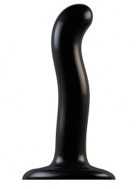 Черный фаллоимитатор-насадка Strap-On-Me P G spot Dildo size S - 16,4 см. - Strap-on-me - купить с доставкой в Грозном