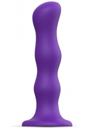 Фиолетовая насадка Strap-On-Me Dildo Geisha Balls size M - Strap-on-me - купить с доставкой в Грозном