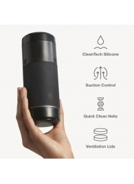 Черный мастурбатор с контролем всасывания Arcwave Pow Stroker - Arcwave - в Грозном купить с доставкой