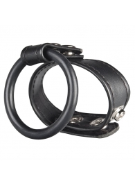 Двойное кольцо выносливости на пенис DUAL STAMINA RING - BlueLine - в Грозном купить с доставкой