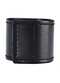 Хомут-утяжка для мошонки из искусственной кожи на липучке VELCRO BALL STRETCHER- 4 см. - BlueLine - в Грозном купить с доставкой