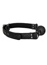 Черный кляп-шарик BALL GAG DIAMOND - Dream Toys - купить с доставкой в Грозном