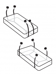 Фиксаторы для кровати WRAPAROUND MATTRESS RESTRAIN - Pipedream - купить с доставкой в Грозном