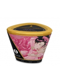 Массажная свеча Rose Petals с ароматом розы - 170 мл. - Shunga - купить с доставкой в Грозном