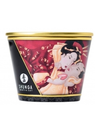 Массажная  свеча Sparkling Strawberry Wine с ароматом клубничного вина - 170 мл. - Shunga - купить с доставкой в Грозном