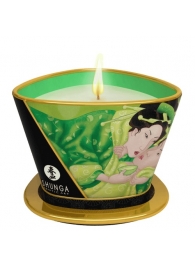 Массажная свеча Exotic Green Tea с ароматом зелёного чая - 170 мл. - Shunga - купить с доставкой в Грозном