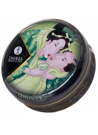 Массажная свеча Exotic Green Tea с ароматом зелёного чая - 30 мл. - Shunga - купить с доставкой в Грозном