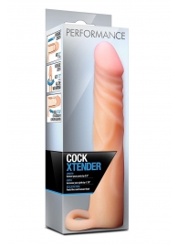 Телесная насадка на пенис Cock Xtender - 17,7 см. - Blush Novelties - в Грозном купить с доставкой